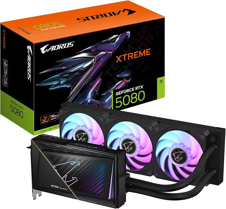 グラフィックボード・グラボ・ビデオカード AORUSGeForce RTX5080 XTREMEWATERFORCE16G Amazon.com: Gigabyte Aorus GeForce RTX 5080 Xtreme Waterforce 16G